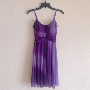 Ruby Rox Purple Sparkly Mini Dress